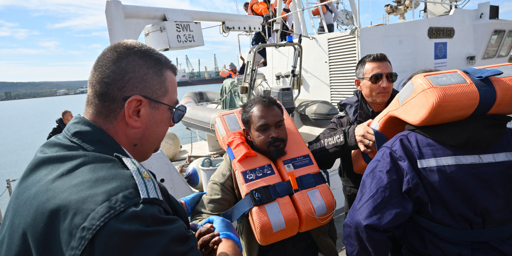 Bulgaria’s prime minister says two commercial vessels were struck by drones in the first attack on shipping in the NATO member’s exclusive economic zone in the Black Sea.