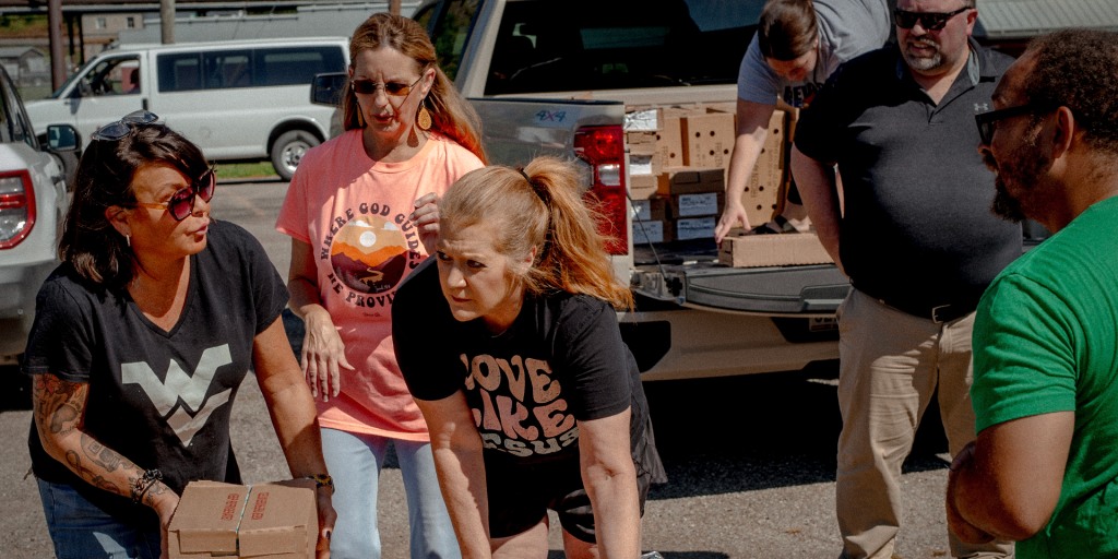 Food pantry workers on the front lines of feeding their neighbors say they're facing unprecedented challenges after cuts by the Trump administration. Demand is surging, while the amount of food they're getting from the federal government has fallen.