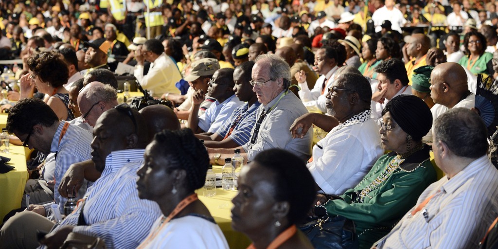 Armed members of the South African far right group the Afrikaner