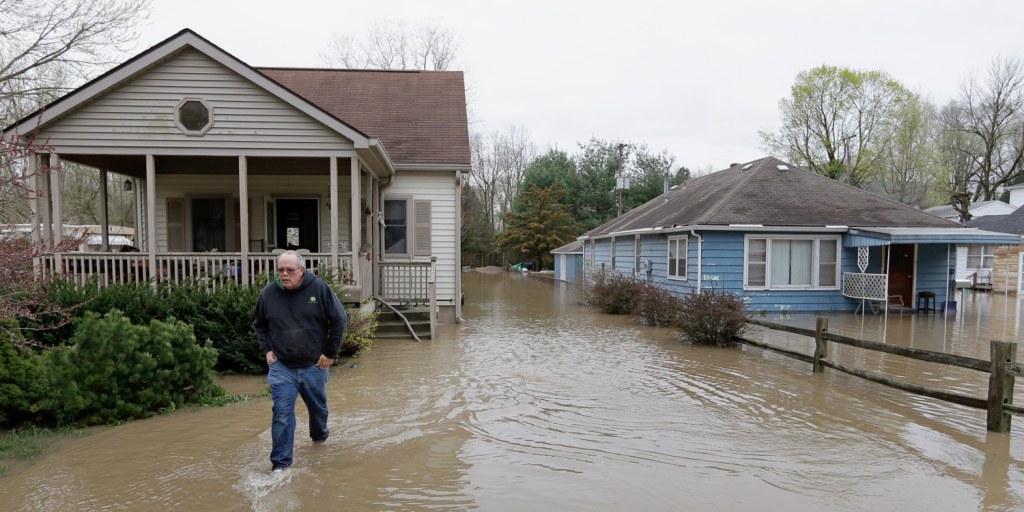 Downpour slams Indiana as storm system heads for East Coast