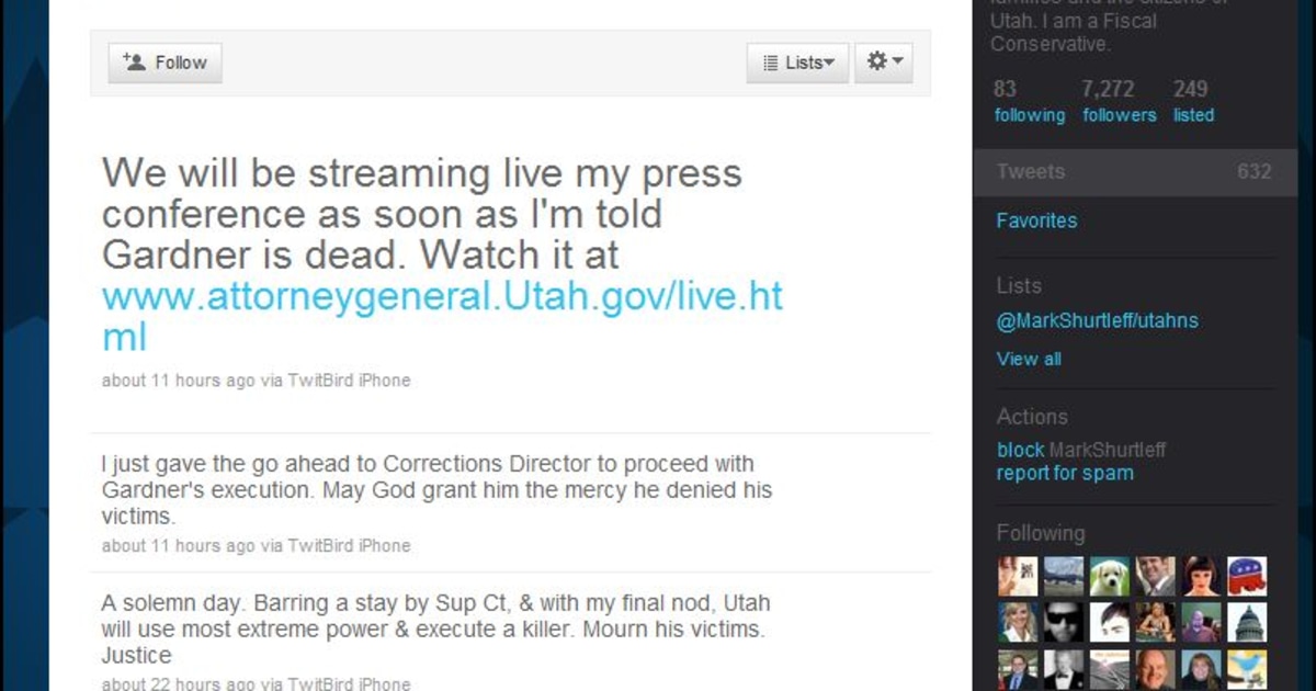 Twitter execution comment causes controversy