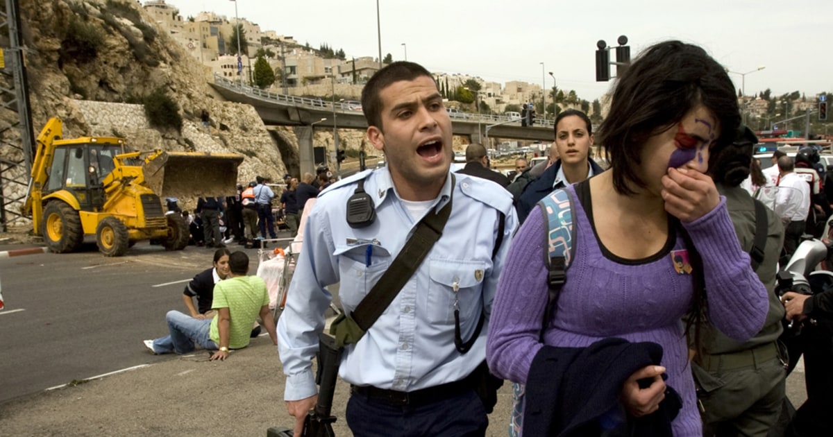 Palestinian driver rams Israeli police car, bus