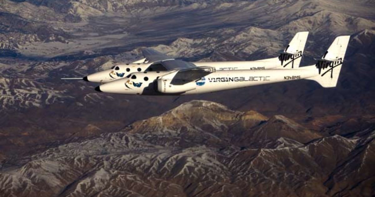 Test flights for SpaceShipTwo mothership