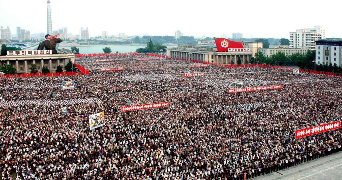 100,000 rally against U.S. in North Korea