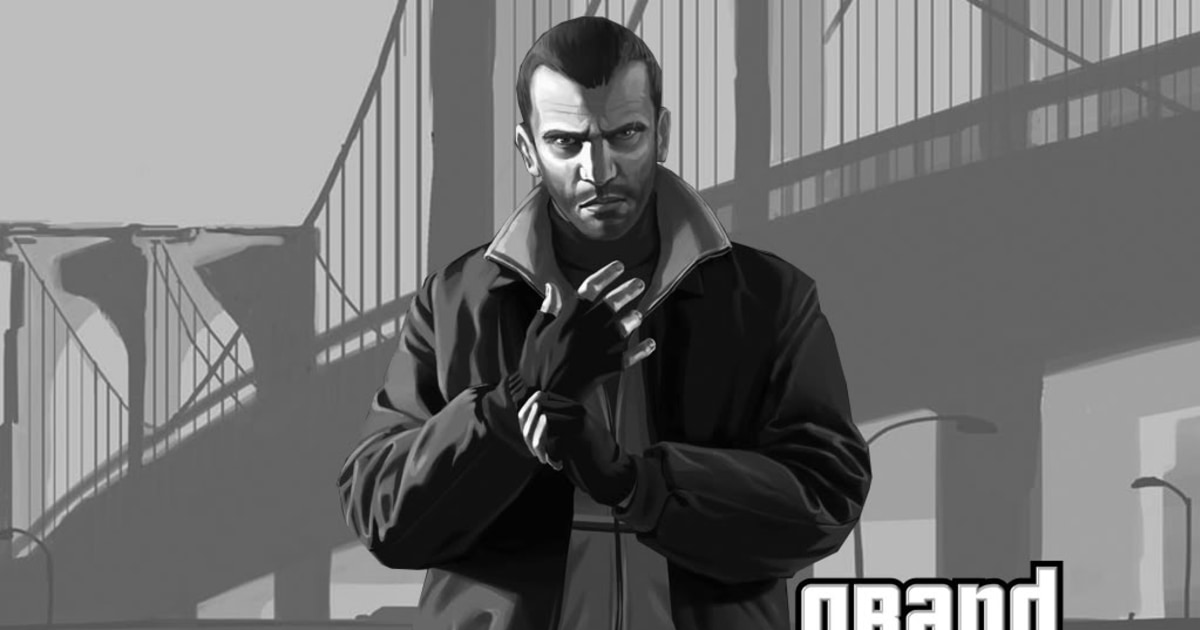 Niko Bellic Grand Theft Auto Paint By Numbers