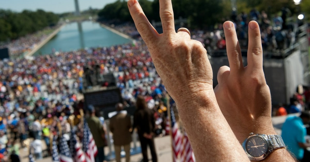 Thousands gather for 'One Nation' rally in D.C.