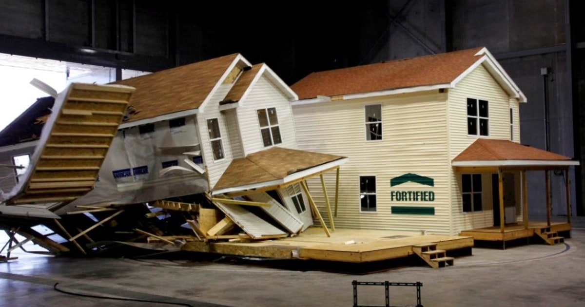 Natural disasters re-created at insurance industry lab