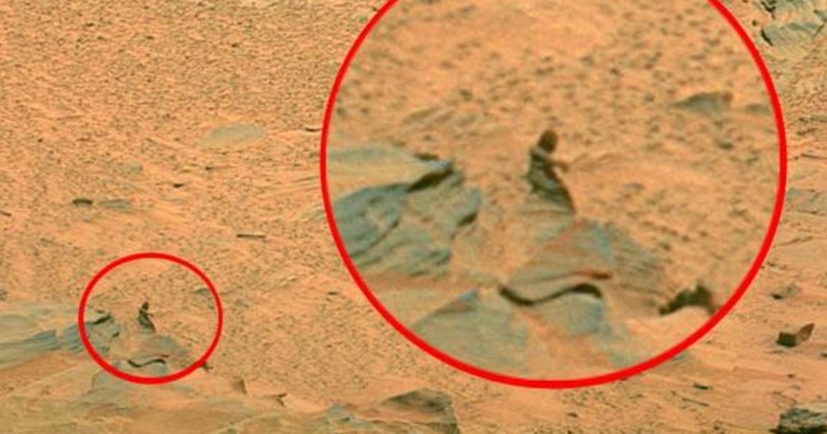 You saw it on Mars? You be seeing things