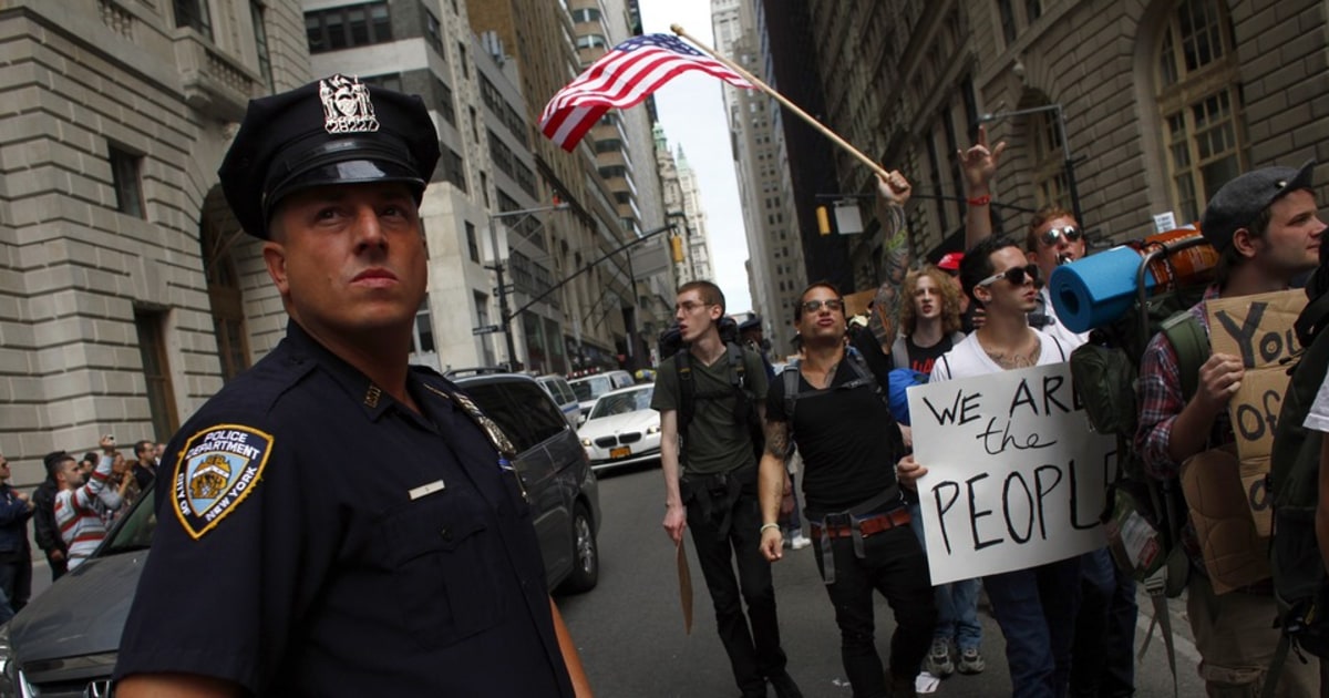 Protesters invade NYC Financial District
