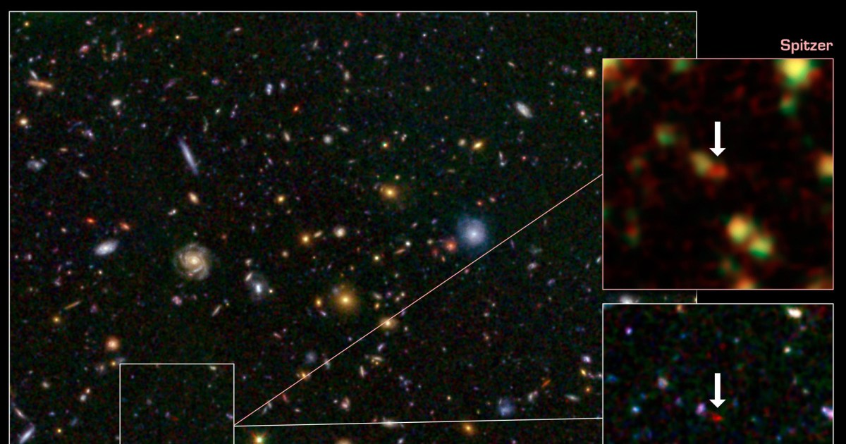 Rare galaxy from 'dawn of time' photographed