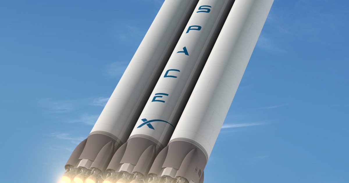 SpaceX signs first customer for its powerful new rocket