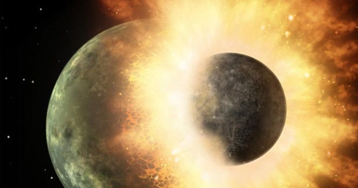 Studies put new spin on theory of huge moon-forming collision