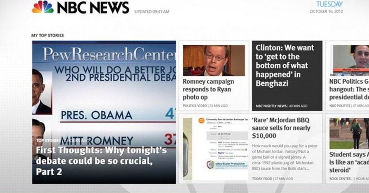 NBC News launches Windows 8 app