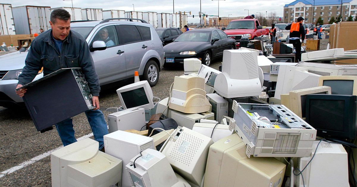 Trashed Computer We love our tech toys; but how best to trash them?