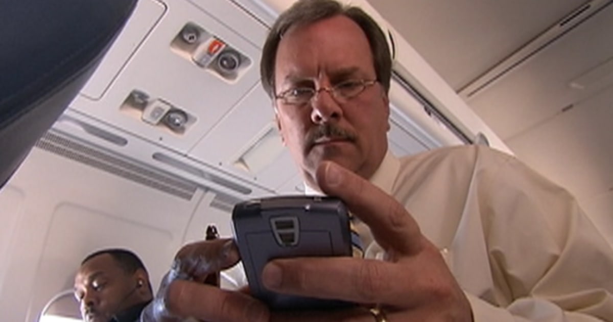 Mobile devices aboard may interfere with planes