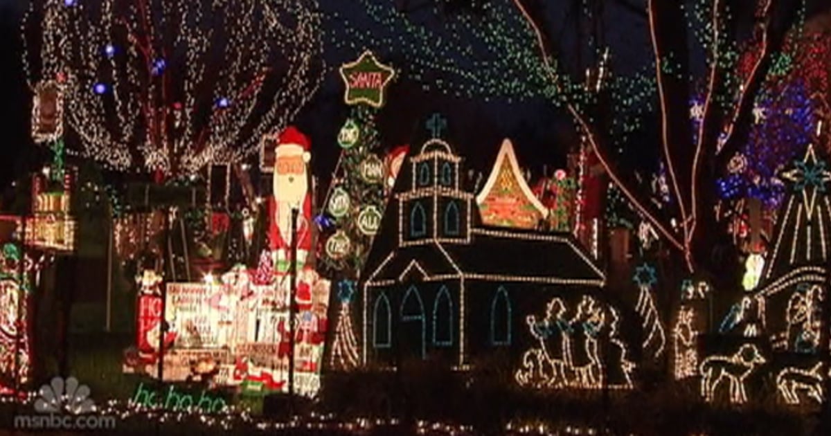 Overthetop Christmas lights sparkle in Va.
