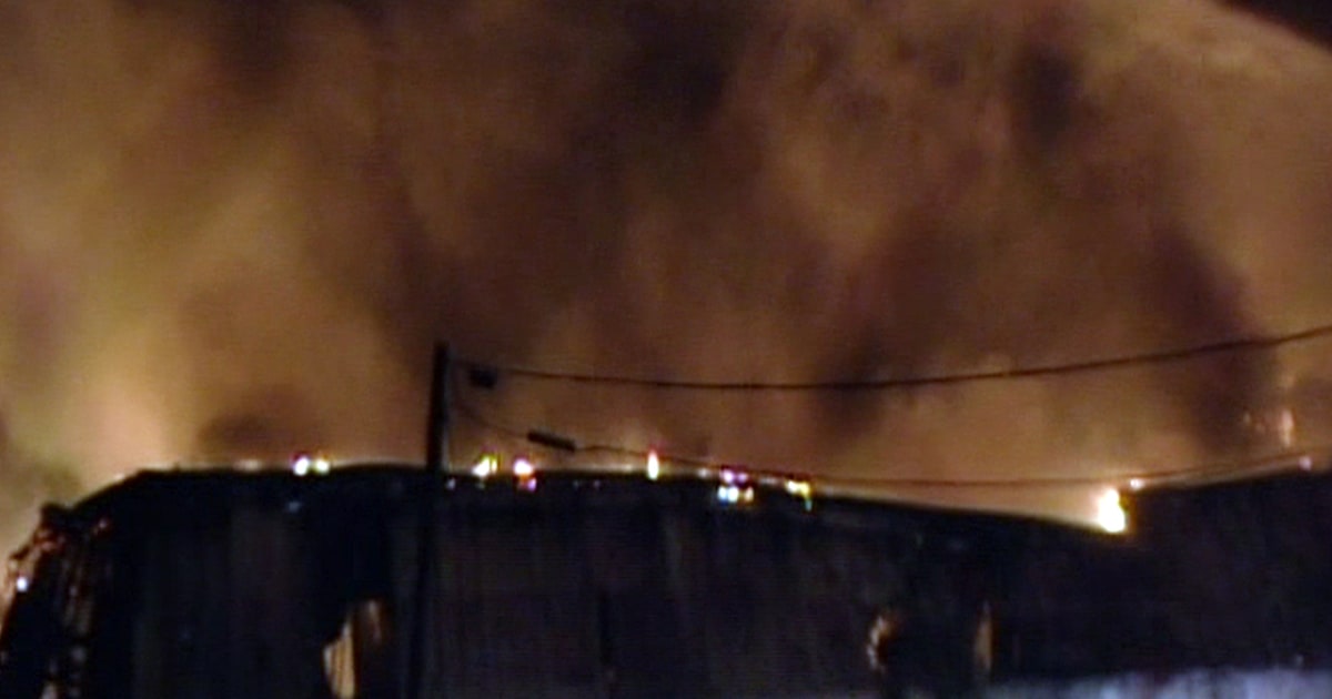 Parson Paper Fire Former paper company building catches fire