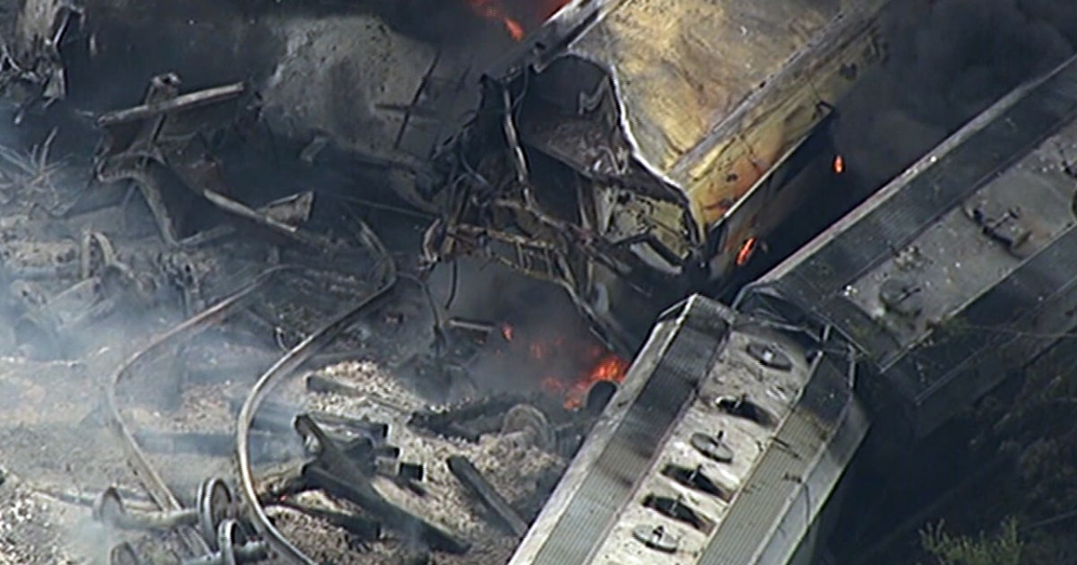 Cargo train derails outside Baltimore