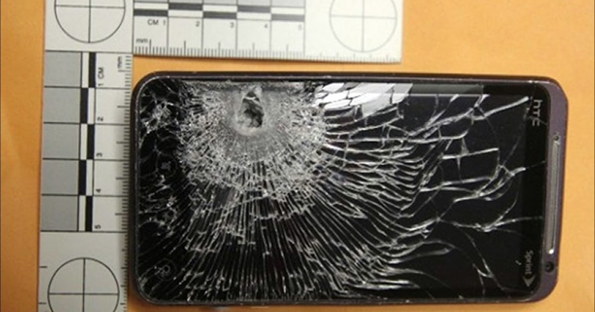 Cell Phone Stops Bullet