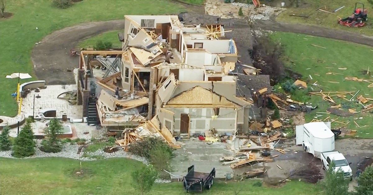 Aerials Show Colorado Tornado destruction