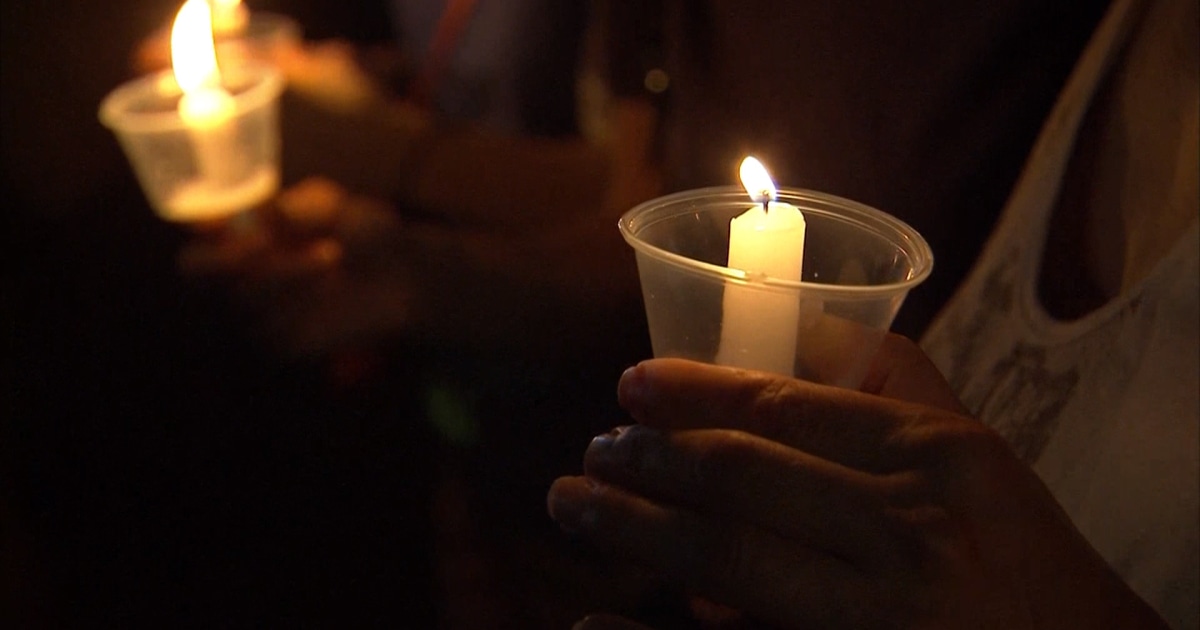 Community Holds Vigil for Fallen Officer