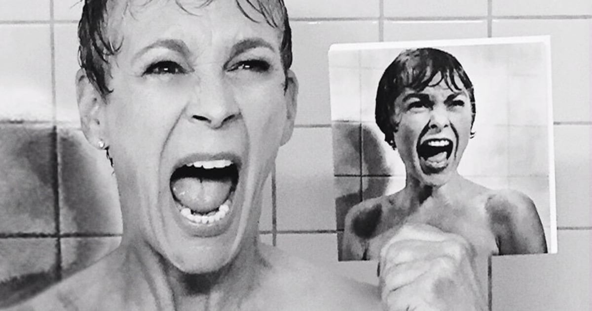 Jamie Lee Curtis reenacts mom Janet Leigh’s ‘Psycho’ shower scene