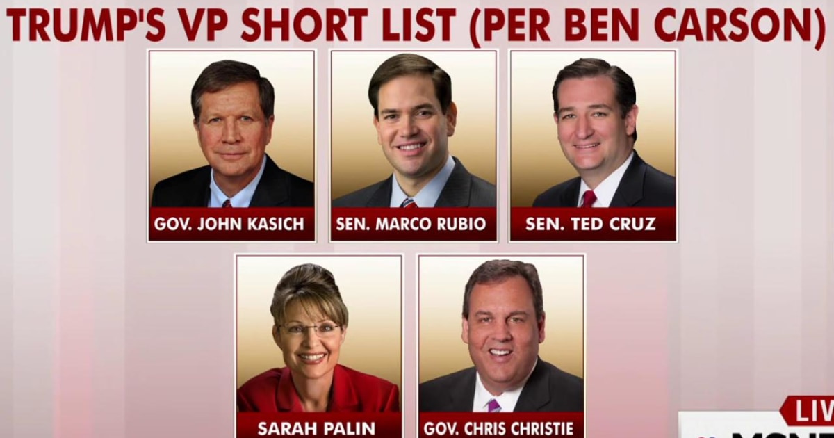 Trump's VP list revealed?
