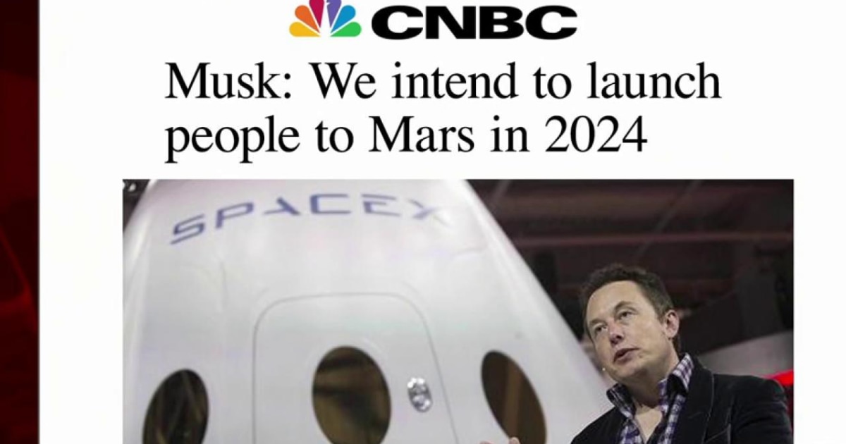 Elon Musk will launch Mars mission in 2024