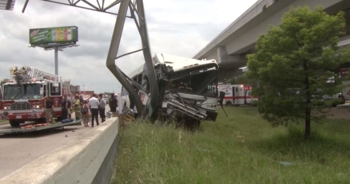 Multiple People Injured In Houston Bus Crash