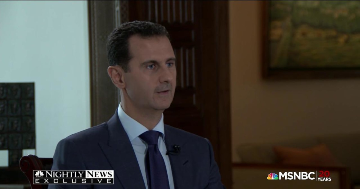 Watch Exclusive Interview With Syrian President Bashar Al-Assad Part 1