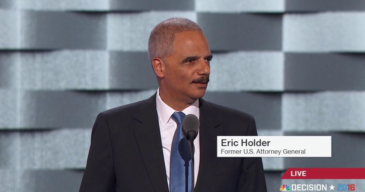 Eric Holder Speaks Out on Police Reform
