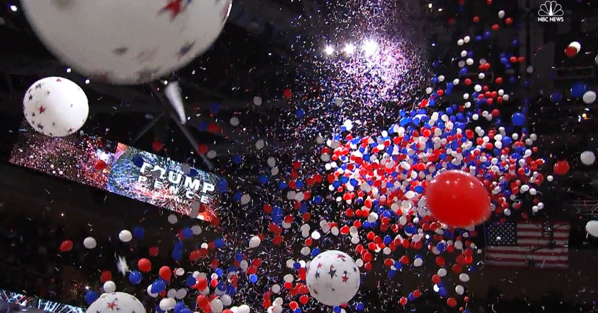 Watch Over 100,000 Balloons Fall From the Ceiling at the RNC