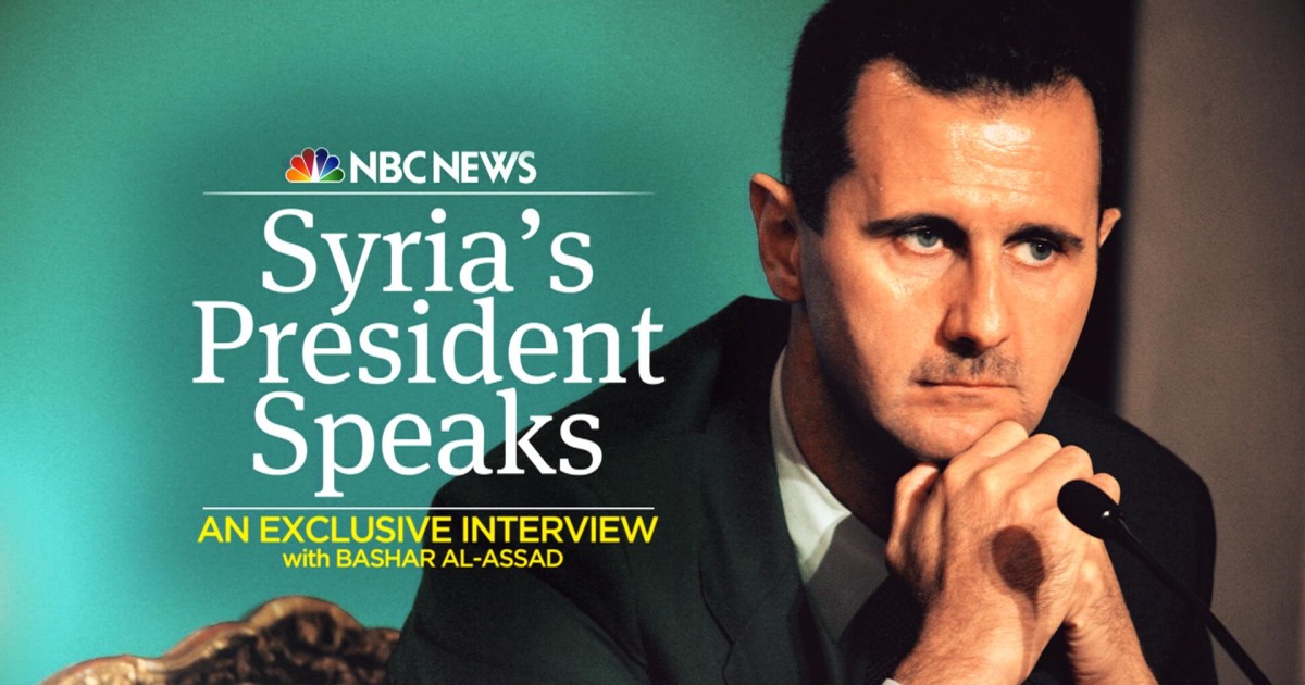 Full Exclusive Interview With Syrian President Bashar Al-Assad