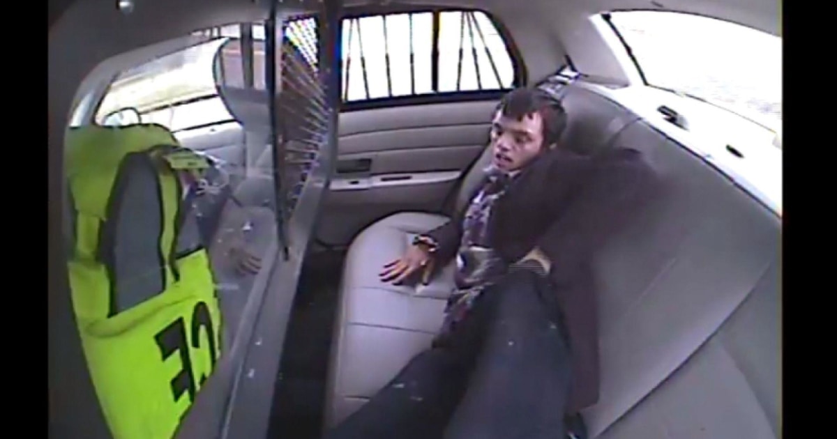 Watch Police Car Flips Over With Prisoner Inside