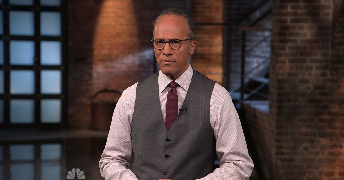 Lester Holt's Dateline Choice: Tipping Point