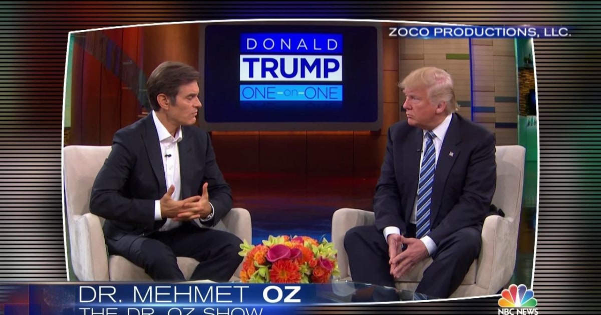 Trump Shares At Least Some Details Of New Medical Exam With Dr. Oz