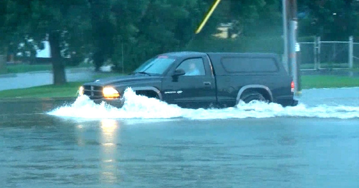 Heavy Rain Floods Roads, Yards and Homes in Wisconsin