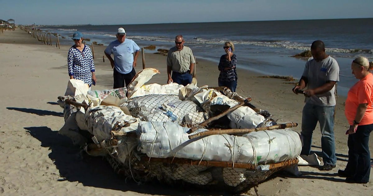 Cuban Raft Washed Ashore in North Carolina During Hurricane Matthew