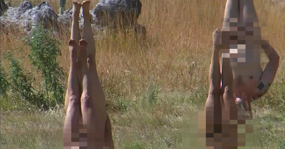 Naked Headstands Protest Takes Aim at Donald Trump’s ‘Inverted’ Rhetoric 