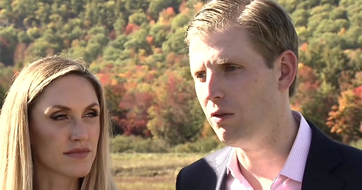 On the Trail, Eric Trump Says Father Pays His Taxes