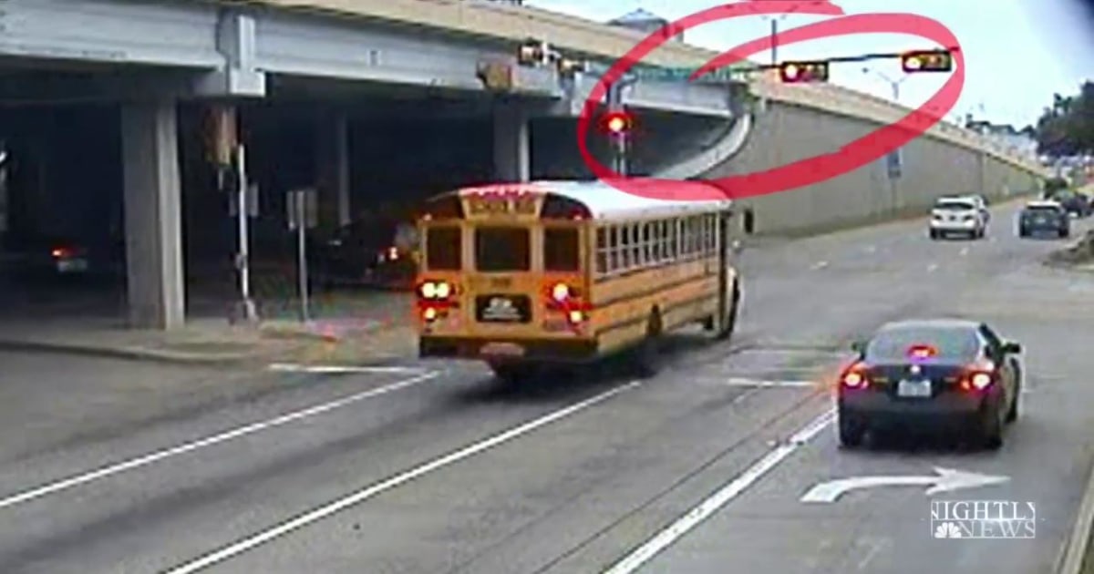 School Bus Drivers Caught by Red Light Cameras Rarely Punished