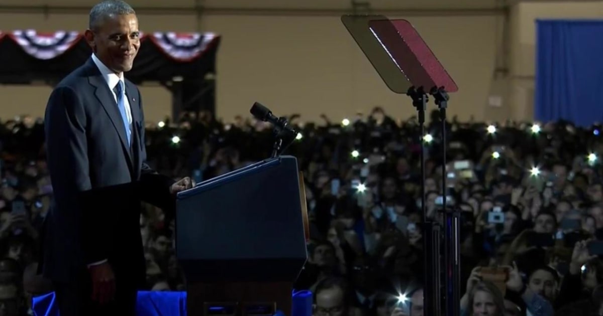 Watch President Obama's Full Farewell Speech