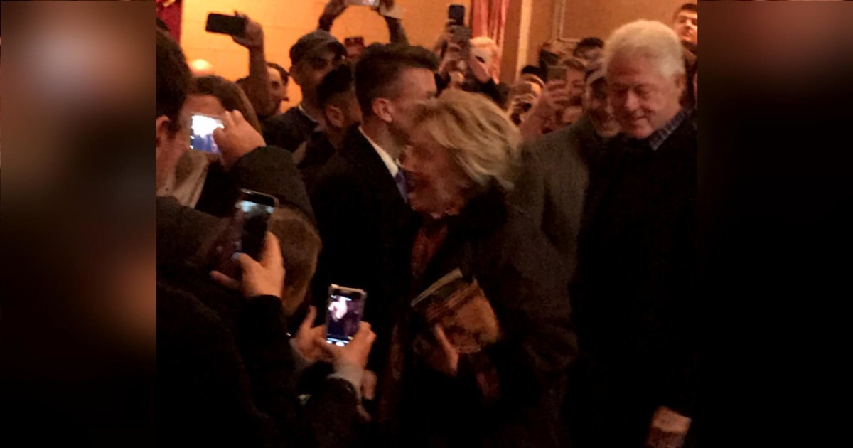 Hillary Clinton Greeted with Standing Ovations at Broadway Show