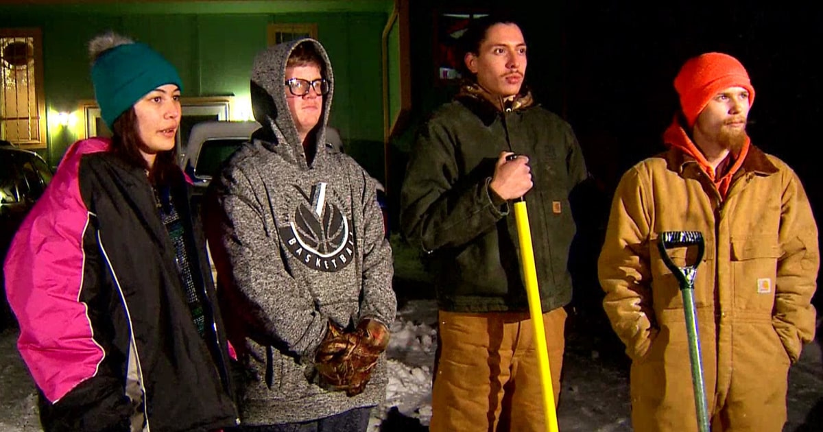 Teens Shoveling Snow for Cash Save Stranger’s Life