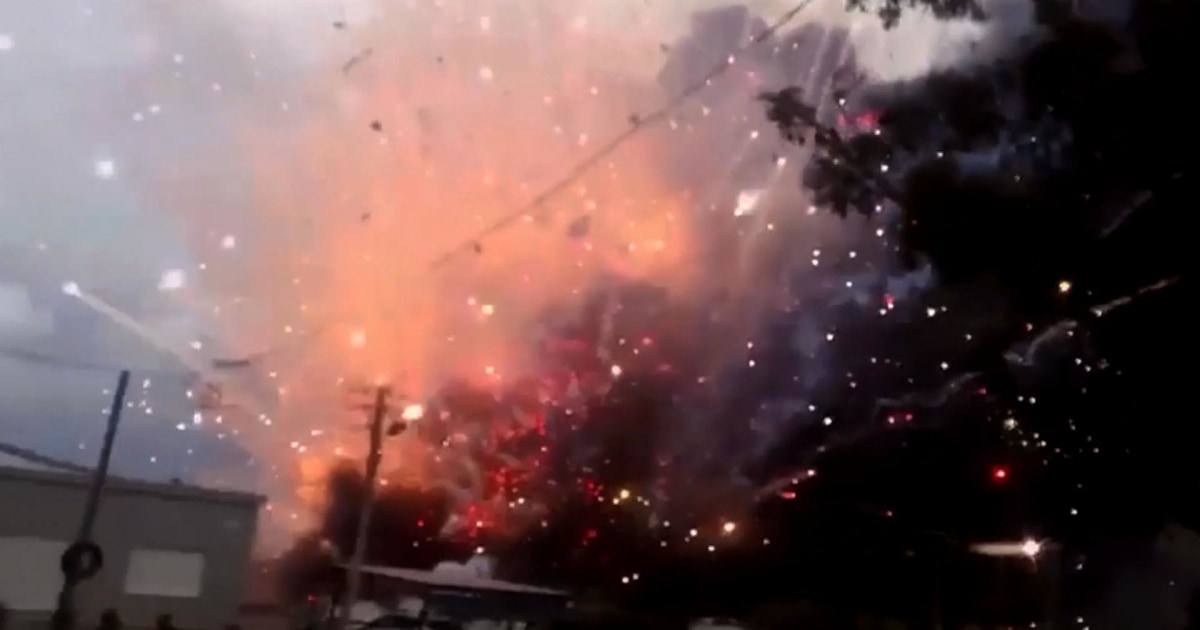 Explosions and Mayhem as Blaze in Fireworks Facility Kills Two