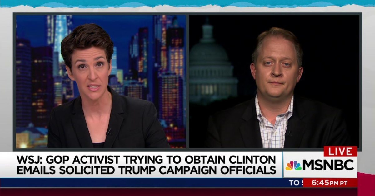 Was GOP activist seeking anti-Clinton hackers with Trump camp?