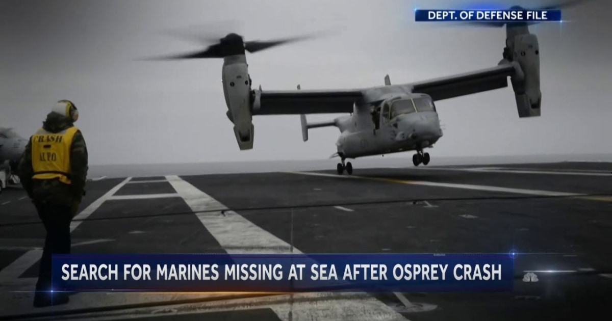 U.S. Marine Osprey Crashes off Australian Coast