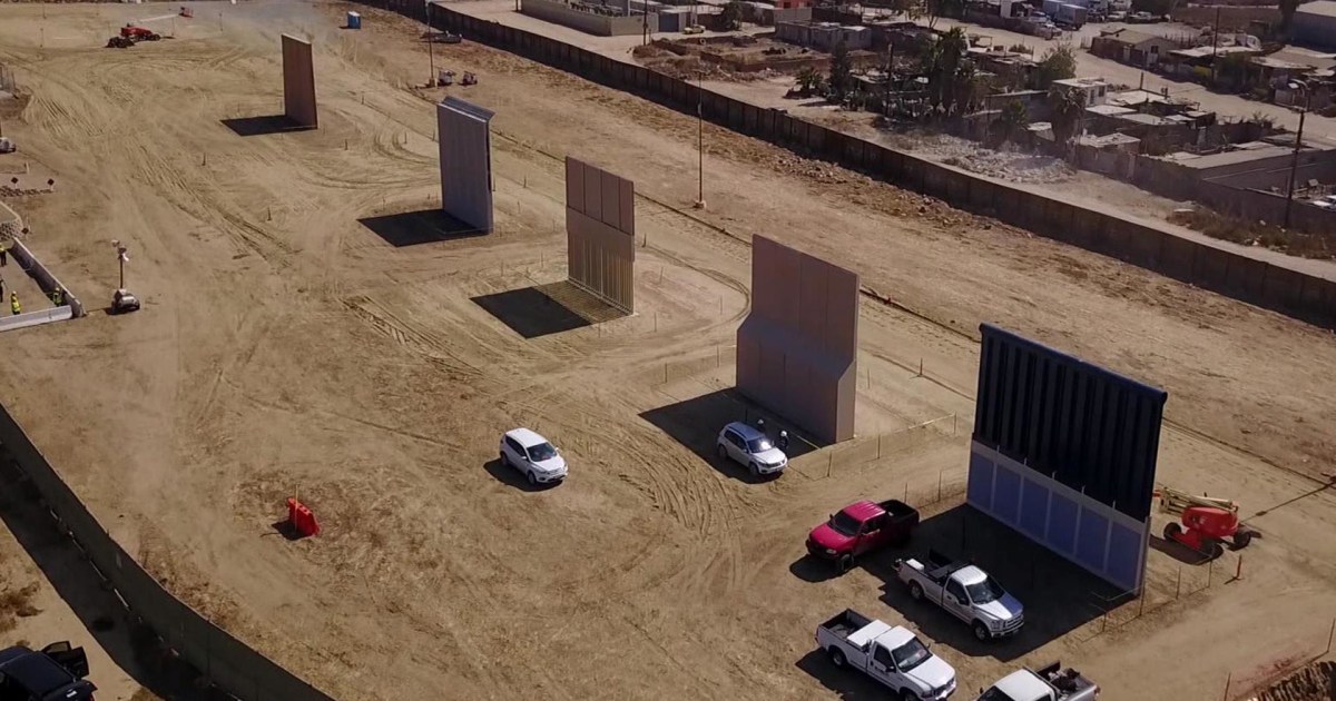 Trump Border Wall Prototypes Take Shape Near San Diego