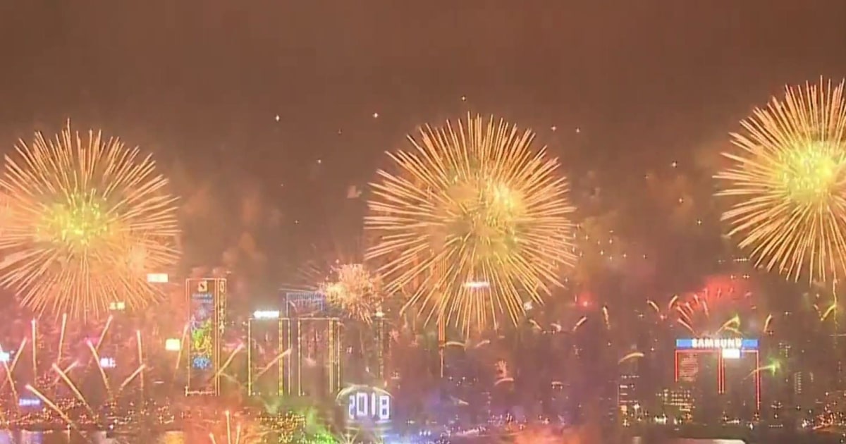 How the world rang in 2018
