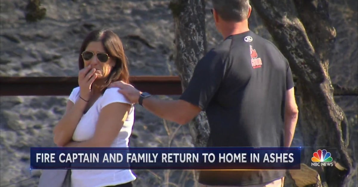 Firefighter loses family home to California wildfires